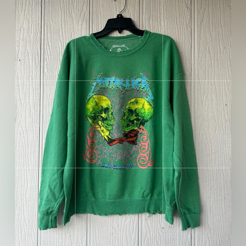 Metallica Live In Concert 92 Band Sweatshirt